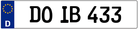 Trailer License Plate